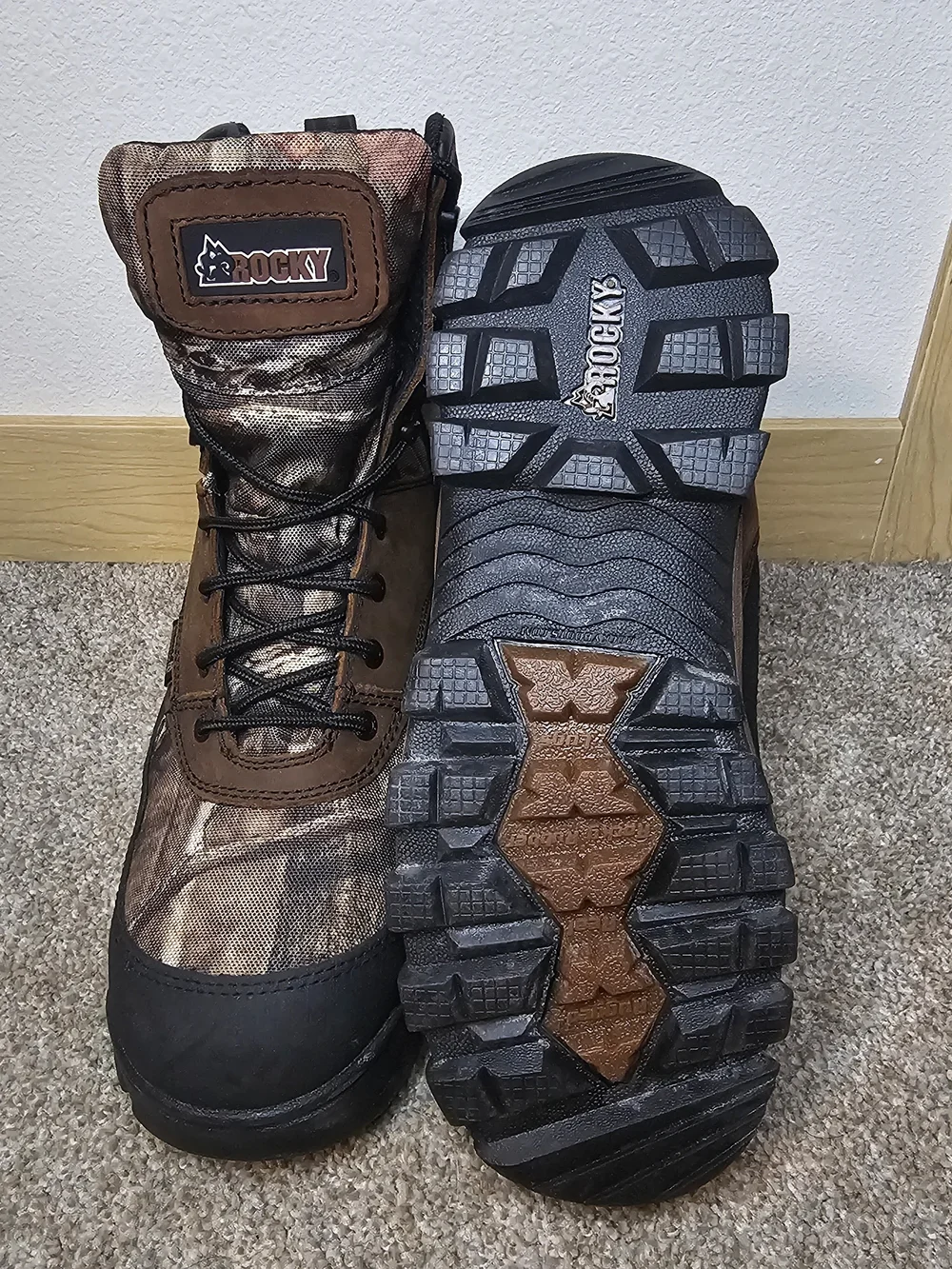 Rocky Men's Brown Camouflage Hunting Boots